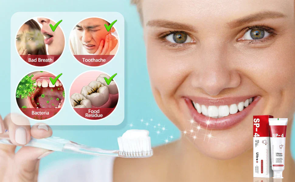 Yayashi SP4 Oral Care ProbioticToothpaste 120g – Shine , Remove Years of Coffee, Tea & Smoking Stains