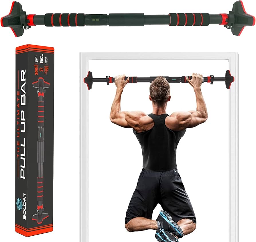 Adjustable No-Screw Pull-Up Bar (200KG Capacity)