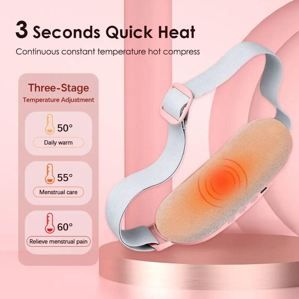 2-in-1 Period Pain Relief Belt & Heating Massager for Cramps