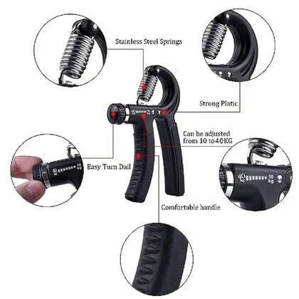 Adjustable Hand Gripper for Strength Training | Grip Enhancer for Fitness, Forearm & Finger Exercise