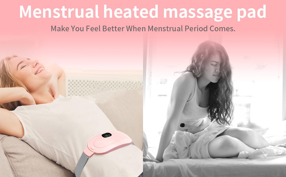2-in-1 Period Pain Relief Belt & Heating Massager for Cramps