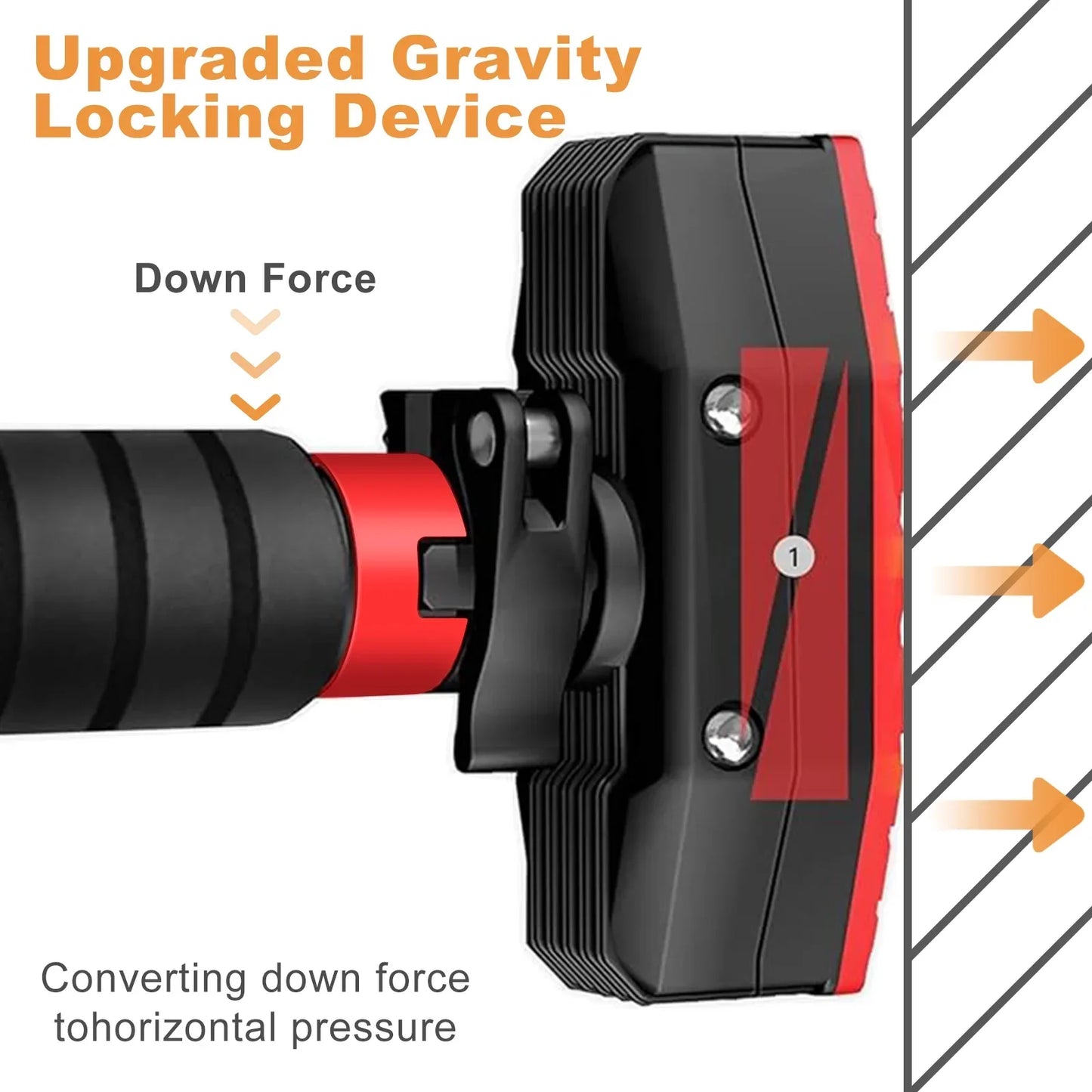 Adjustable No-Screw Pull-Up Bar (200KG Capacity)