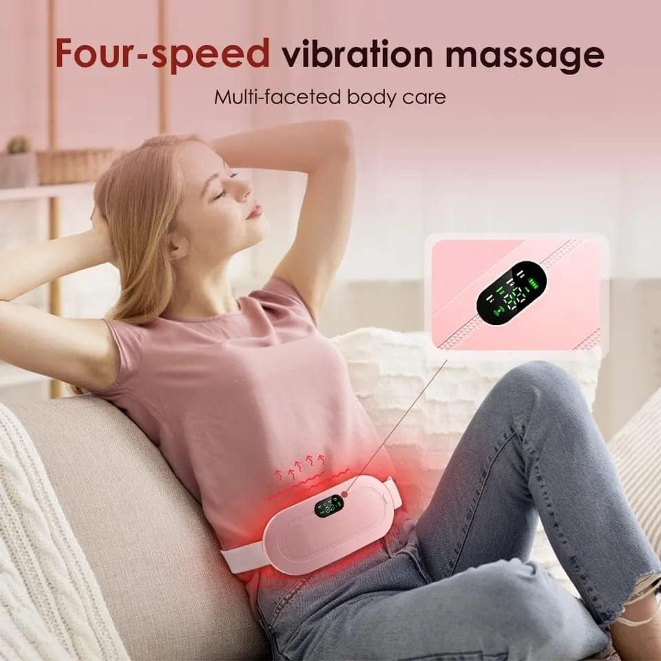 2-in-1 Period Pain Relief Belt & Heating Massager for Cramps