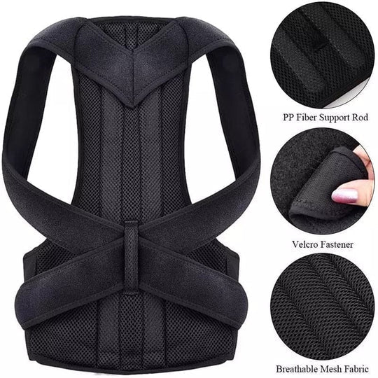 "Adjustable Posture Corrector Belt for Men & Women – Back & Shoulder Support"