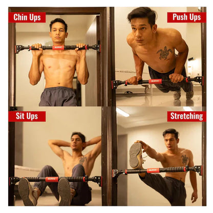 Adjustable No-Screw Pull-Up Bar (200KG Capacity)