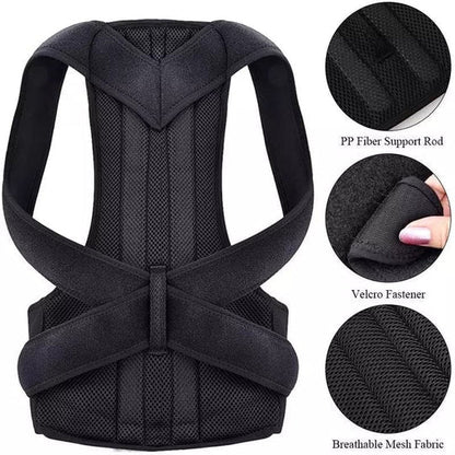 "Adjustable Posture Corrector Belt for Men & Women – Back & Shoulder Support"